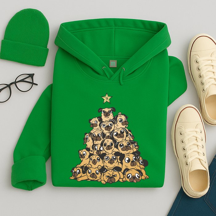 It Is Going To Be A Pug Christmas Tree Hoodie