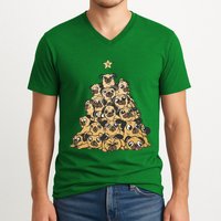 It Is Going To Be A Pug Christmas Tree V-Neck T-Shirt