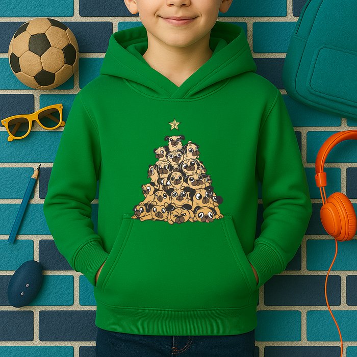 It Is Going To Be A Pug Christmas Tree Kids Hoodie