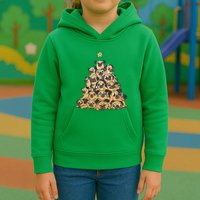 It Is Going To Be A Pug Christmas Tree Kids Hoodie