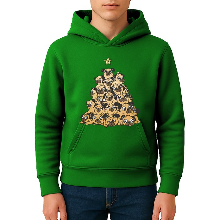 It Is Going To Be A Pug Christmas Tree Kids Hoodie