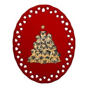 It Is Going To Be A Pug Christmas Tree Ceramic Oval Ornament