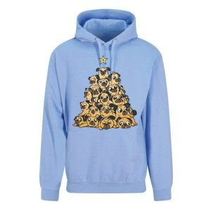 It Is Going To Be A Pug Christmas Tree Unisex Surf Hoodie