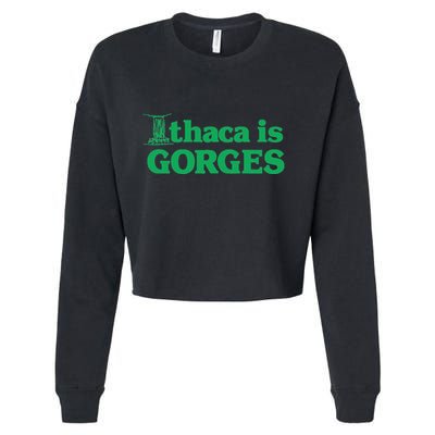 Ithaca Is Gorges Gift Cropped Pullover Crew