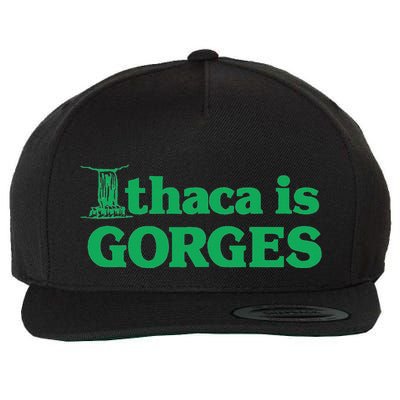 Ithaca Is Gorges Gift Wool Snapback Cap