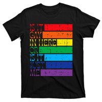 Is It Gay In Here Rainbow Pride Flag Lgbtq T-Shirt