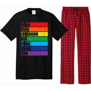 Is It Gay In Here Rainbow Pride Flag Lgbtq Pajama Set