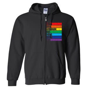 Is It Gay In Here Rainbow Pride Flag Lgbtq Full Zip Hoodie