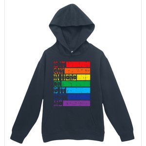 Is It Gay In Here Rainbow Pride Flag Lgbtq Urban Pullover Hoodie