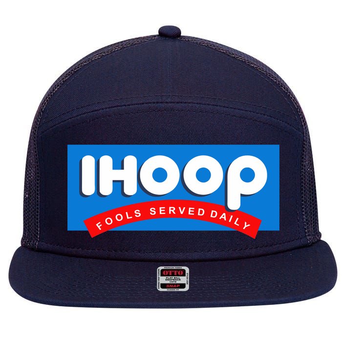 Ihoop 7 Panel Mesh Trucker Snapback Hat