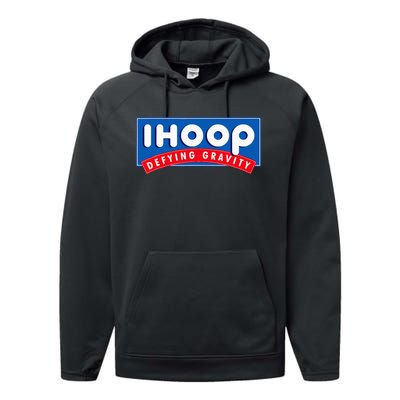 Ihoop I Hoop Defying Gravity Basketball & Basketballer Performance Fleece Hoodie