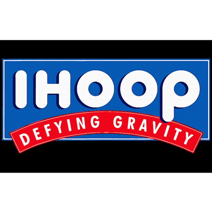 Ihoop I Hoop Defying Gravity Basketball & Basketballer Bumper Sticker