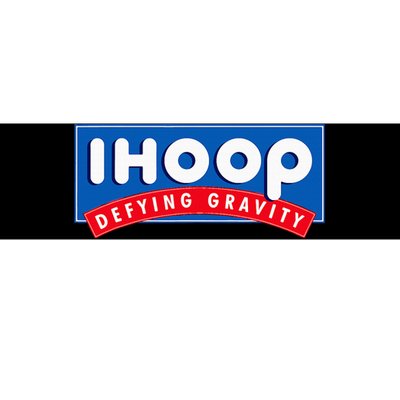 Ihoop I Hoop Defying Gravity Basketball & Basketballer Bumper Sticker