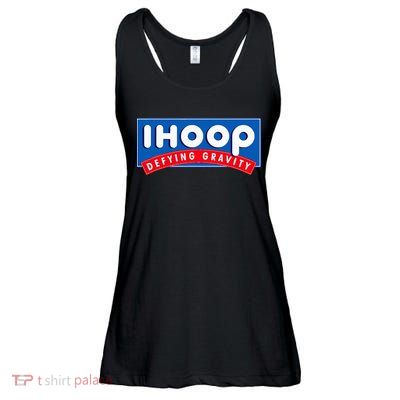 Ihoop I Hoop Defying Gravity Basketball & Basketballer Ladies Essential Flowy Tank