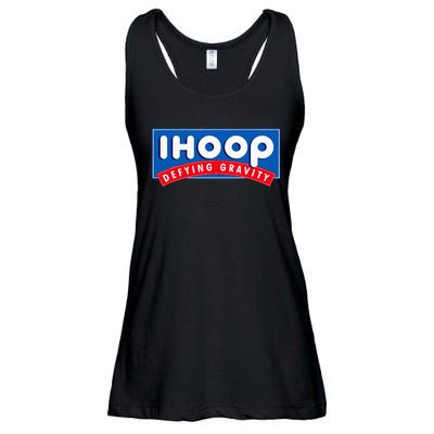 Ihoop I Hoop Defying Gravity Basketball & Basketballer Ladies Essential Flowy Tank