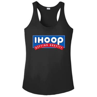 Ihoop I Hoop Defying Gravity Basketball & Basketballer Ladies PosiCharge Competitor Racerback Tank