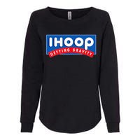 Ihoop I Hoop Defying Gravity Basketball & Basketballer Womens California Wash Sweatshirt