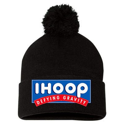Ihoop I Hoop Defying Gravity Basketball & Basketballer Pom Pom 12in Knit Beanie
