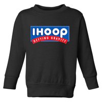 Ihoop I Hoop Defying Gravity Basketball & Basketballer Toddler Sweatshirt
