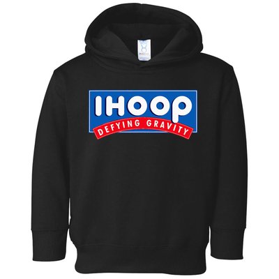 Ihoop I Hoop Defying Gravity Basketball & Basketballer Toddler Hoodie