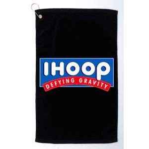 Ihoop I Hoop Defying Gravity Basketball & Basketballer Platinum Collection Golf Towel