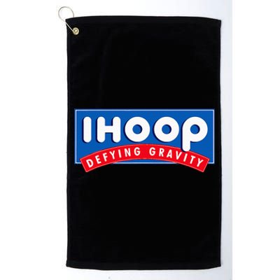 Ihoop I Hoop Defying Gravity Basketball & Basketballer Platinum Collection Golf Towel