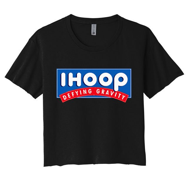 Ihoop I Hoop Defying Gravity Basketball & Basketballer Crop Top