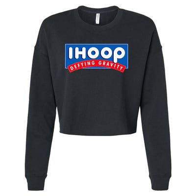 Ihoop I Hoop Defying Gravity Basketball & Basketballer Cropped Pullover Crew