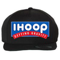 Ihoop I Hoop Defying Gravity Basketball & Basketballer Wool Snapback Cap