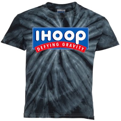 Ihoop I Hoop Defying Gravity Basketball & Basketballer Kids Tie-Dye T-Shirt