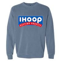 Ihoop I Hoop Defying Gravity Basketball & Basketballer Garment-Dyed Sweatshirt