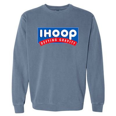 Ihoop I Hoop Defying Gravity Basketball & Basketballer Garment-Dyed Sweatshirt