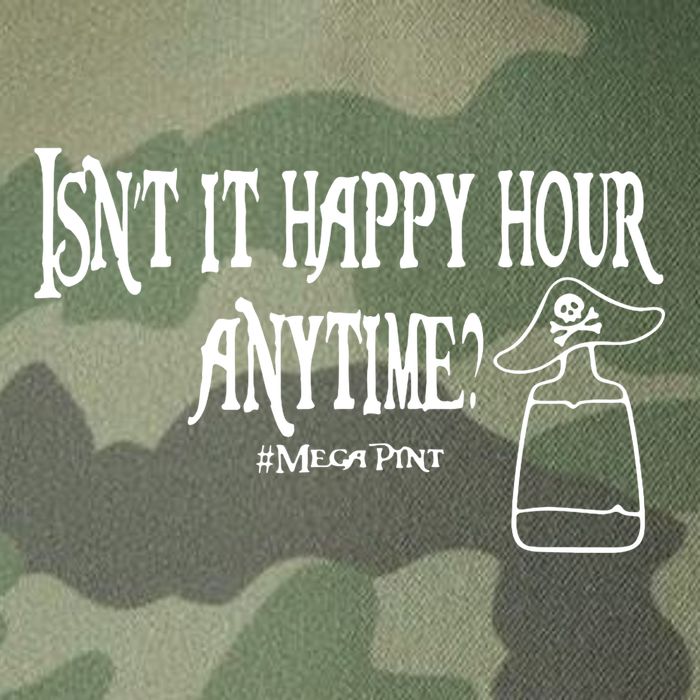 Isn't It Happy Hour Anytime Mega Pint Legacy Tie Dye Trucker Hat
