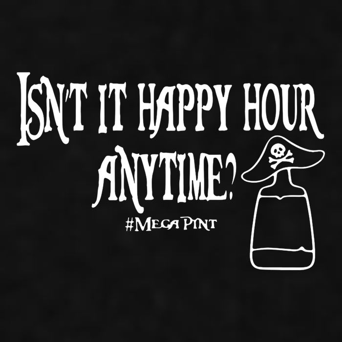 Isn't It Happy Hour Anytime Mega Pint Ladies PosiCharge Tri-Blend Wicking Tank