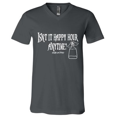 Isn't It Happy Hour Anytime Mega Pint V-Neck T-Shirt