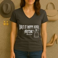 Isn't It Happy Hour Anytime Mega Pint Women's V-Neck T-Shirt