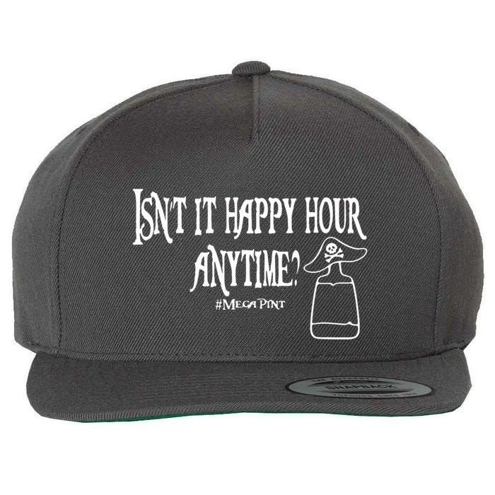 Isn't It Happy Hour Anytime Mega Pint Wool Snapback Cap