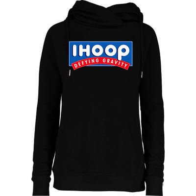 Ihoop I Hoop Defying Gravity Basketball Womens Funnel Neck Pullover Hood