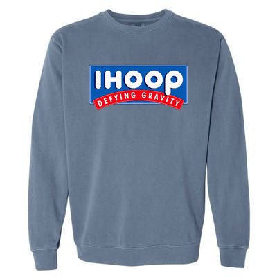 Ihoop I Hoop Defying Gravity Basketball Garment-Dyed Sweatshirt