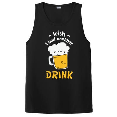 Irish I Had Another Drink Funny Beer Drinking St Patricks Day PosiCharge Competitor Tank