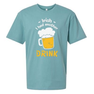 Irish I Had Another Drink Funny Beer Drinking St Patricks Day Sueded Cloud Jersey T-Shirt