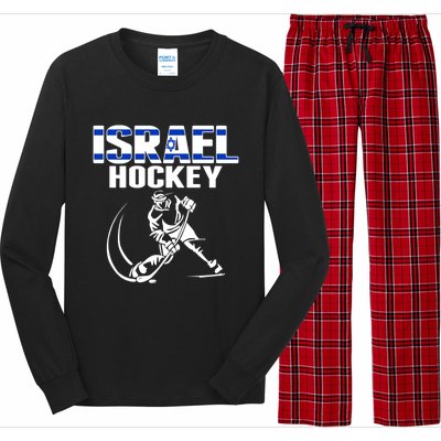 Israel Ice Hockey Fans Jersey Support Israeli Hockey Team Gift Long Sleeve Pajama Set