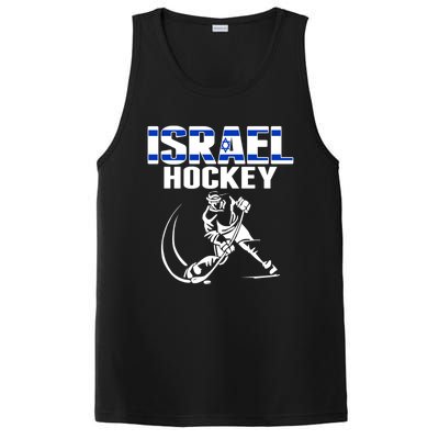 Israel Ice Hockey Fans Jersey Support Israeli Hockey Team Gift PosiCharge Competitor Tank