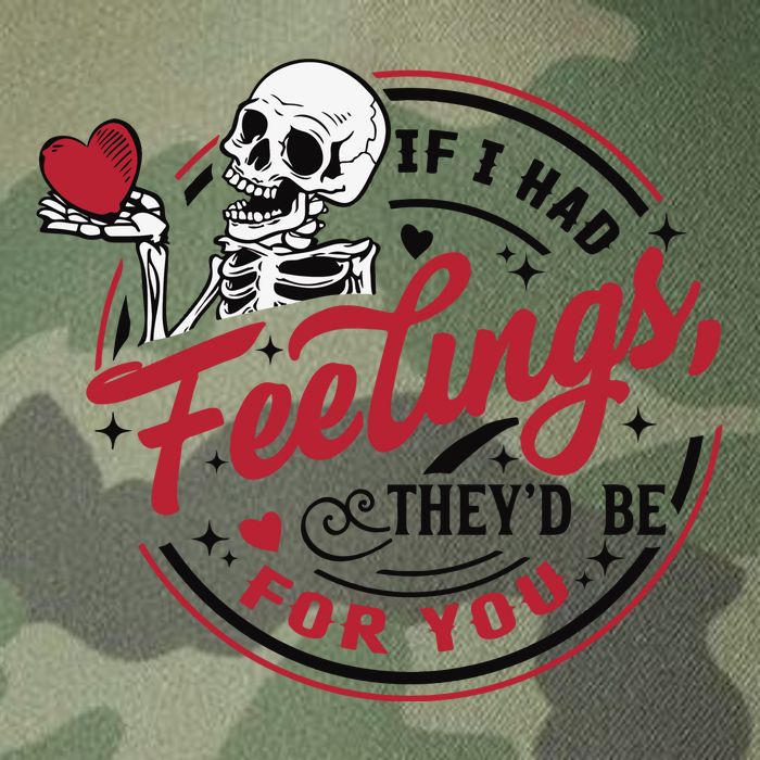 If I Had Feelings Theyd Be For You Skeleton Valentines Day Legacy Tie Dye Trucker Hat