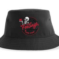 If I Had Feelings Theyd Be For You Skeleton Valentines Day Sustainable Bucket Hat