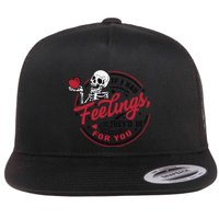 If I Had Feelings Theyd Be For You Skeleton Valentines Day Flatbill Hat