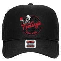 If I Had Feelings Theyd Be For You Skeleton Valentines Day Trucker Hat