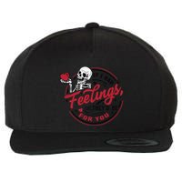 If I Had Feelings Theyd Be For You Skeleton Valentines Day Wool Snapback Cap