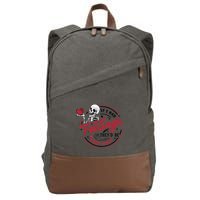 If I Had Feelings Theyd Be For You Skeleton Valentines Day Cotton Canvas Backpack
