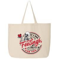 If I Had Feelings Theyd Be For You Skeleton Valentines Day 25L Jumbo Tote